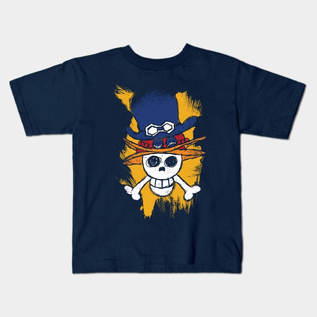 ASL Pirates Hats Kids T-Shirt by animate